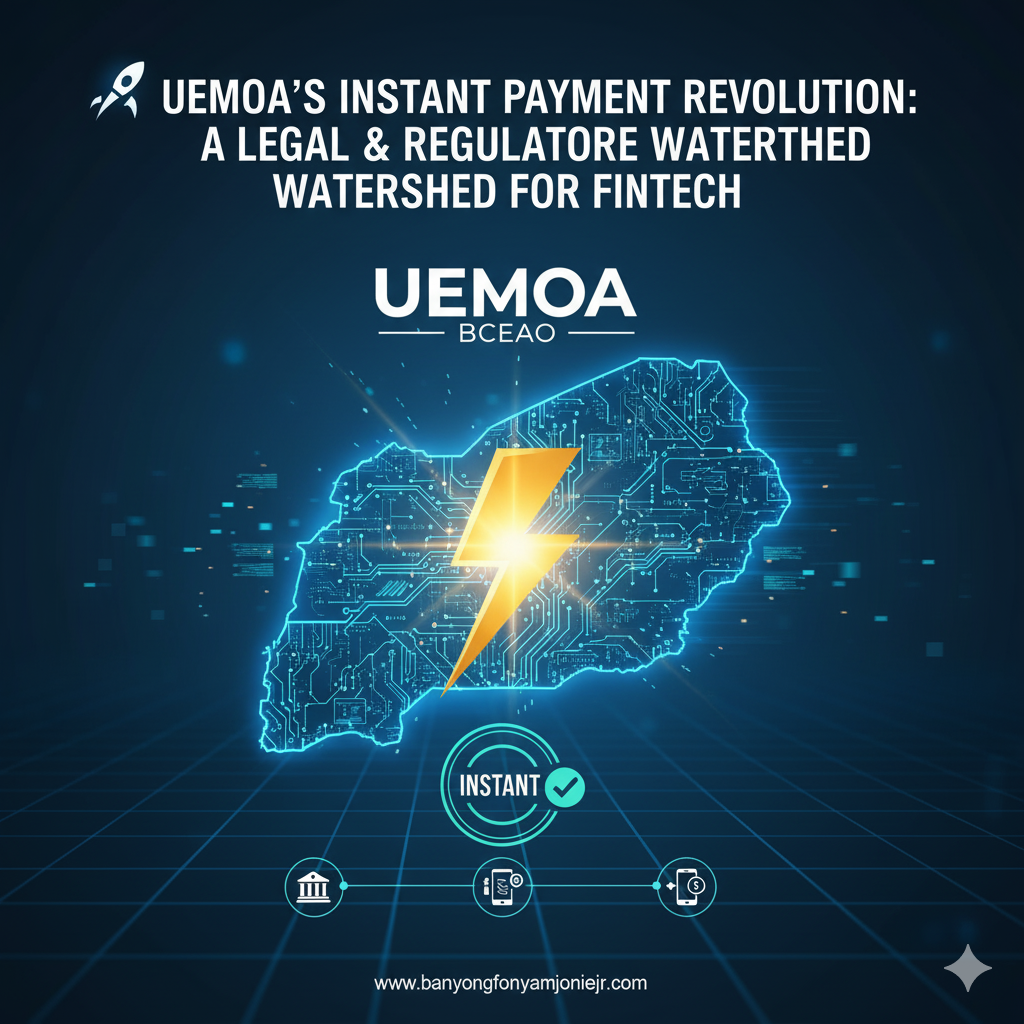UEMOA's Instant Payment Revolution A Legal & Regulatory Watershed for Fintech banyong fonyam jonie jr